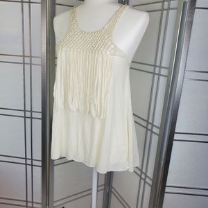 Off White Crotchet Top